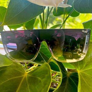 Quay Australia JADED sunglasses in black to clear fade.